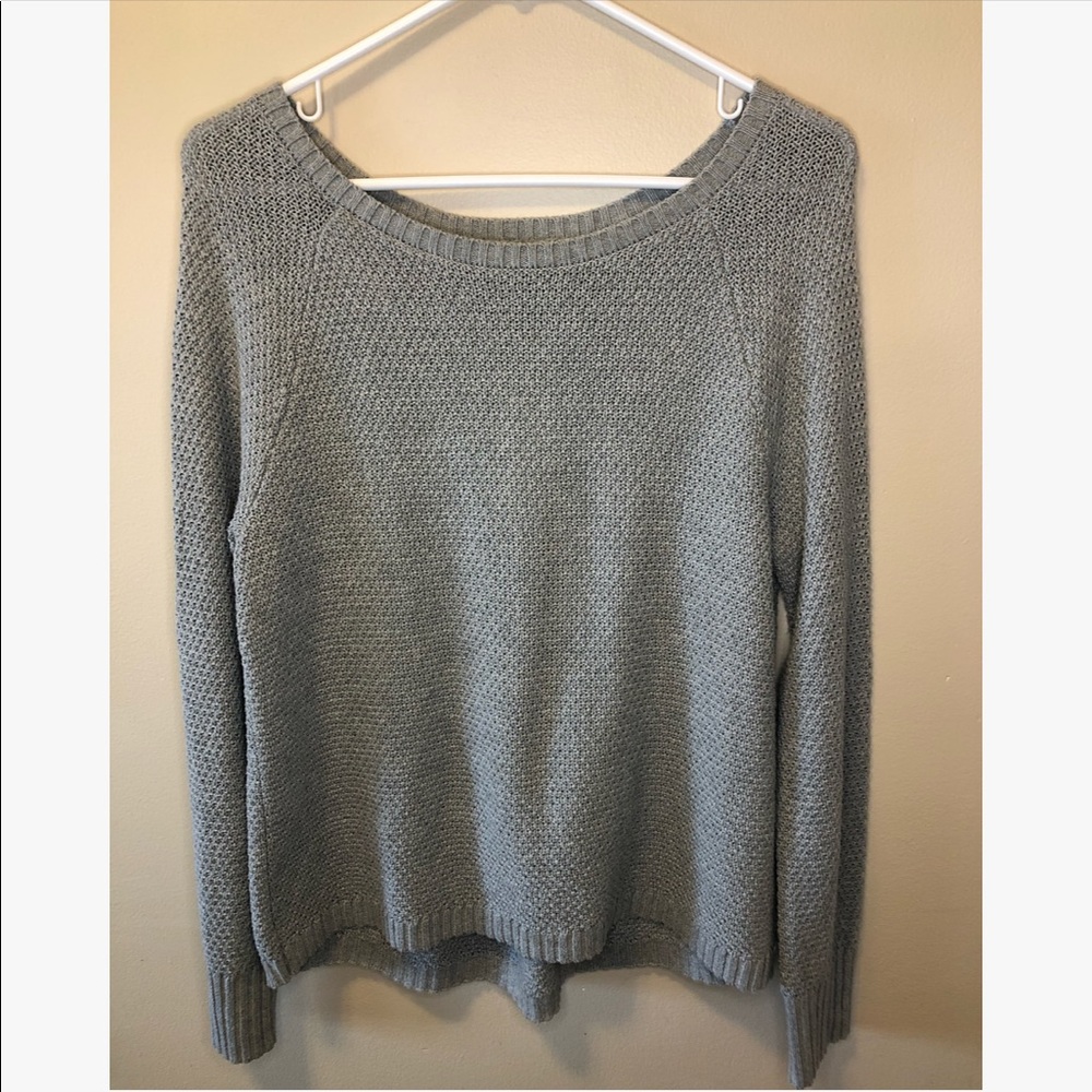 Gap classic gray knit sweater